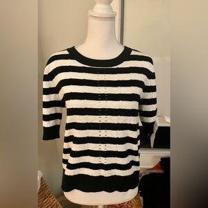 Cabi Black and white sweater